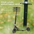 thumbnail image 3 of Adjustable Black Scooter for Kids 3-8 - Light-Up Wheels, Metal Frame, Foldable Design - Perfect for Outdoor Play & Easy Storage, 3 of 7