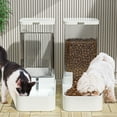 Cuopluber Automatic Cat Feeder and Water Dispenser Set, Gravity Pet