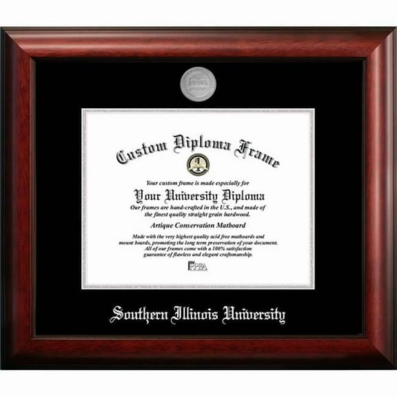 Campus Images IL971SED-1185 11 x 8.5 in. Northwestern University Silver Embossed Diploma Frame