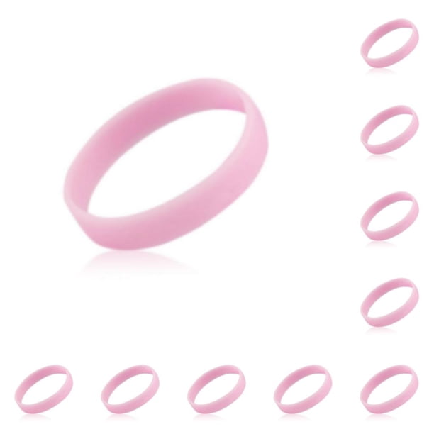 Guardurnaity Silicone Wristbands Unisex Running Jogging Workout Birthday Waterproof Bracelets Flexible Luminous Wrist Band Sporting Como se muestra 10Conjunto