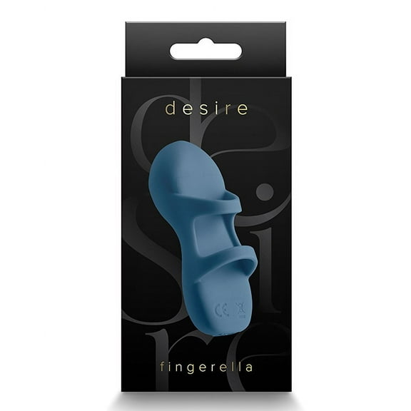 New Sensations Novelties Desire Fingerella - Navy,Intimate Massagers