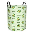 thumbnail image 2 of Fotbe Green Avocado Laundry Basket with Handles, Waterproof Large Laundry Hamper, Wash Bag for Corner Dorm, Rolling Laundry Basket with Handles-Small, 2 of 8