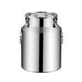 thumbnail image 1 of Storage Containers Kitchen Organization Stainless Steel Milk Bucket with Silicone Sealed Lid for Liquid Storage Pails 5L Capacity Durable Pail with Lids and Stackable Design, 1 of 8