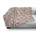 thumbnail image 3 of Valentines Day Soft Flannel Fleece Blanket, Vivid Dots and Hearts Abstract Doodle Style Arrangement of Shapes Ornamental, Cozy Plush for Indoor and Outdoor Use, 70" x 90", Multicolor, by Ambesonne, 3 of 6