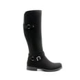 thumbnail image 2 of BURUDANI Women’s Knee High Tall Moto Buckle Boots, 2 of 5