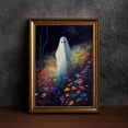 thumbnail image 3 of Póster de Ghost In Wildflowers, póster Vintage gótico de Dark Academia, pintura en lienzo, imágenes artísticas de pared, decoración de la habitación del hogar de Halloween, 3 of 4