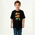 thumbnail image 2 of Boys Graphic T-Shirt Construction Trucks Dumper Kids Tees 100% Cotton Short Sleeve Tops Ages 4-13Y, 2 of 4
