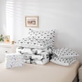 thumbnail image 6 of Manfei Black Bowknot Bedding Comforter Set 7-Piece for Girls, Watercolor Bow-Tie Full Bedding Set, Princess Bow Knot Fitted Sheet Flat Sheet, Microfiber Bedroom Decor, 6 of 8