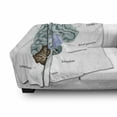 thumbnail image 3 of Autism Soft Flannel Fleece Throw Blanket, Graphical Interpretation of the Human Brain with All Parts Specified Lettering, Cozy Plush for Indoor and Outdoor Use, 50" x 60", Multicolor, by Ambesonne, 3 of 6