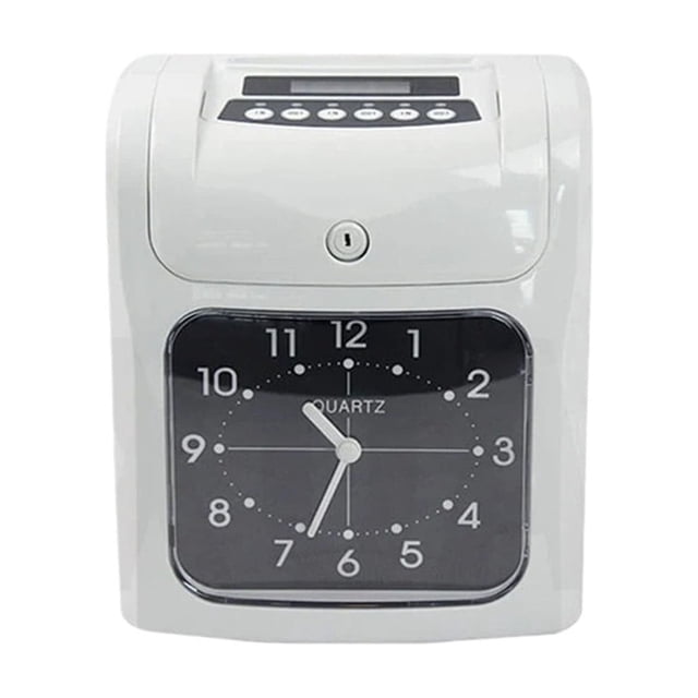 Punch Time Clock Time Digital Time Recorder Attendance Punch Card time Clock Office Staffs Check in Punching Machine ,Easy Operate