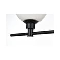 thumbnail image 4 of Living District Cordelia 5-Light Iron/Glass Bath Sconce in Black/Frosted White, 4 of 5