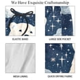 thumbnail image 4 of luoweisi Men's Beach Shorts Quick Dry Swim Trunks with Mesh Lining Galaxy Polar Bear L, 4 of 5