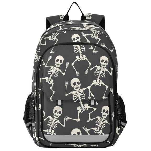 ALAZA Skull Skeleton Dancing Laptop Backpack Purse Travel Bag Casual School Bookbag Rucksack for Women Men