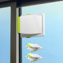 Sliding Glass Door Child Lock, 2 Pack Child Safety Sliding Glass Door Lock for Sliding Glass Doors, Sliding Windows, Sliding Closet, Kids Proofetc Closet Doors, No Drilling Tools Needed (Green)