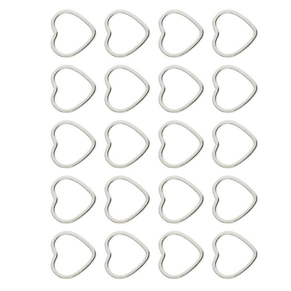 20 Piezas De Aleación De Corazón Forma Resultados Encantos Para La Joyería Haciendo Artesanía Blanco K Sunnimix Joyería encontrar