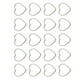 thumbnail image 1 of 20 Piezas De Aleación De Corazón Forma Resultados Encantos Para La Joyería Haciendo Artesanía Blanco K Sunnimix Joyería encontrar, 1 of 8