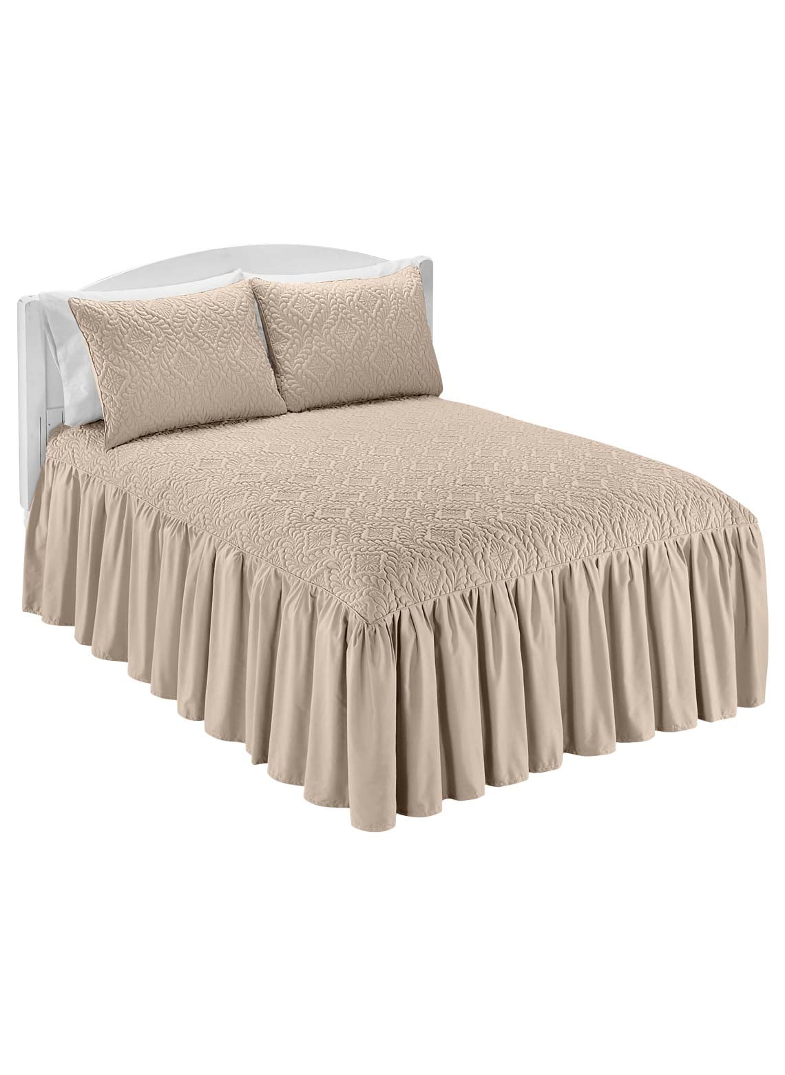 Solid Ruffled Bedding Separates Full
