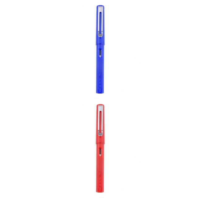 JINHAO Pluma estilográfica con capucha Iraurita Nib Pluma de escritura Coleccionables 599A Rojo Azul y rojo Sunnimix Pluma estilográfica sin problemas