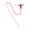 Pink, variant on Interactive Snake Cat Wand Toy with Feather and Bell Long Rod Teaser for Boredom Relief Self-Playing Pet Supplies for Kitten Exercise and Indoor Hunting Simulation - Pink