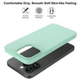 thumbnail image 4 of iPhone 14 Pro Max Case, Takfox iPhone 14 Pro Max Basic Case [Frosted] Shockproof Case Liquid Silicone Gel Rubber Soft TPU Anti-slip Bumper Thin Matte Slim Phone Case Covers 6.7 inch, Mintgreen, 4 of 8