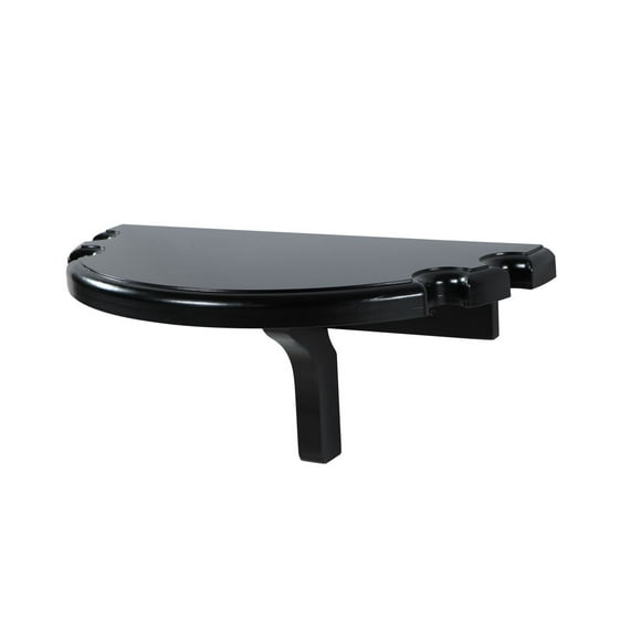 Wall-Mounted Pub Table with Pool Cue Rests