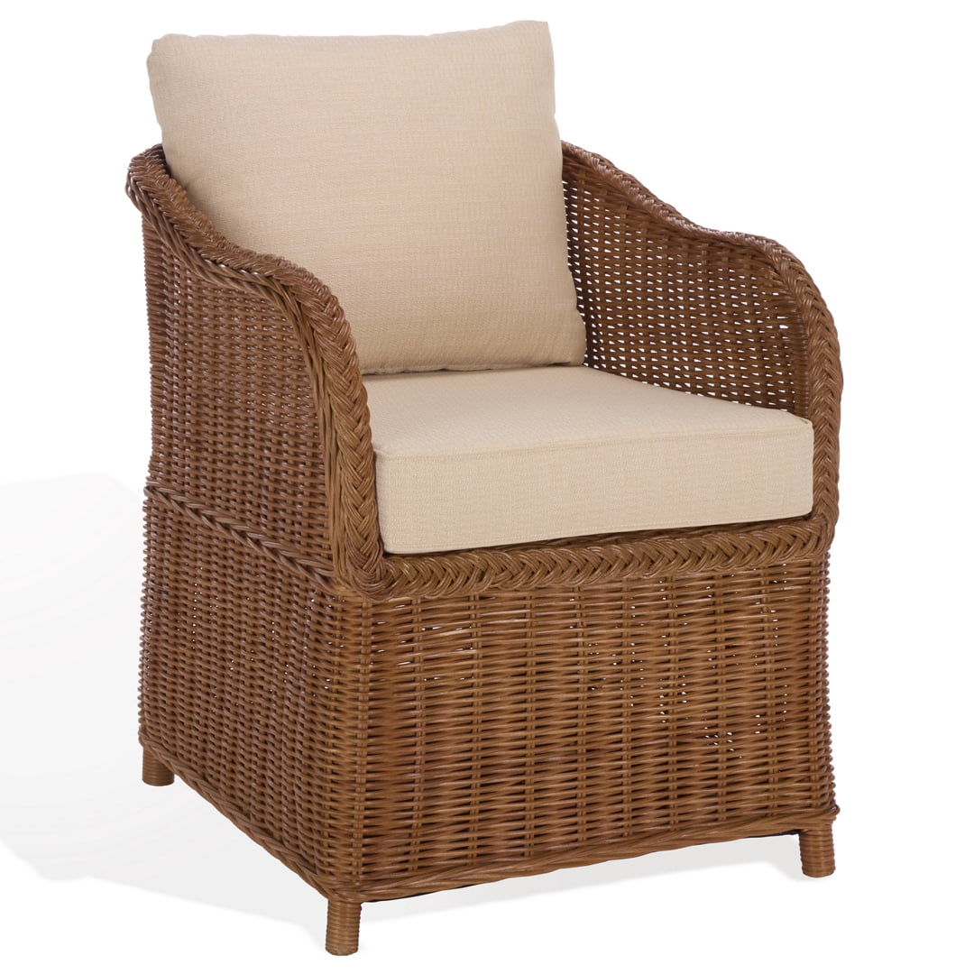 Safavieh Couture Nikolina Rattan Modern Accent Chair, Natural/Beige