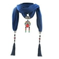 thumbnail image 2 of Utoimkio Vintage Ethnic Style Women's Scarf Crystal Bead Pendant Necklace Scarf Jewelry Accessory Soft Infinity Scarves for Women, 2 of 2