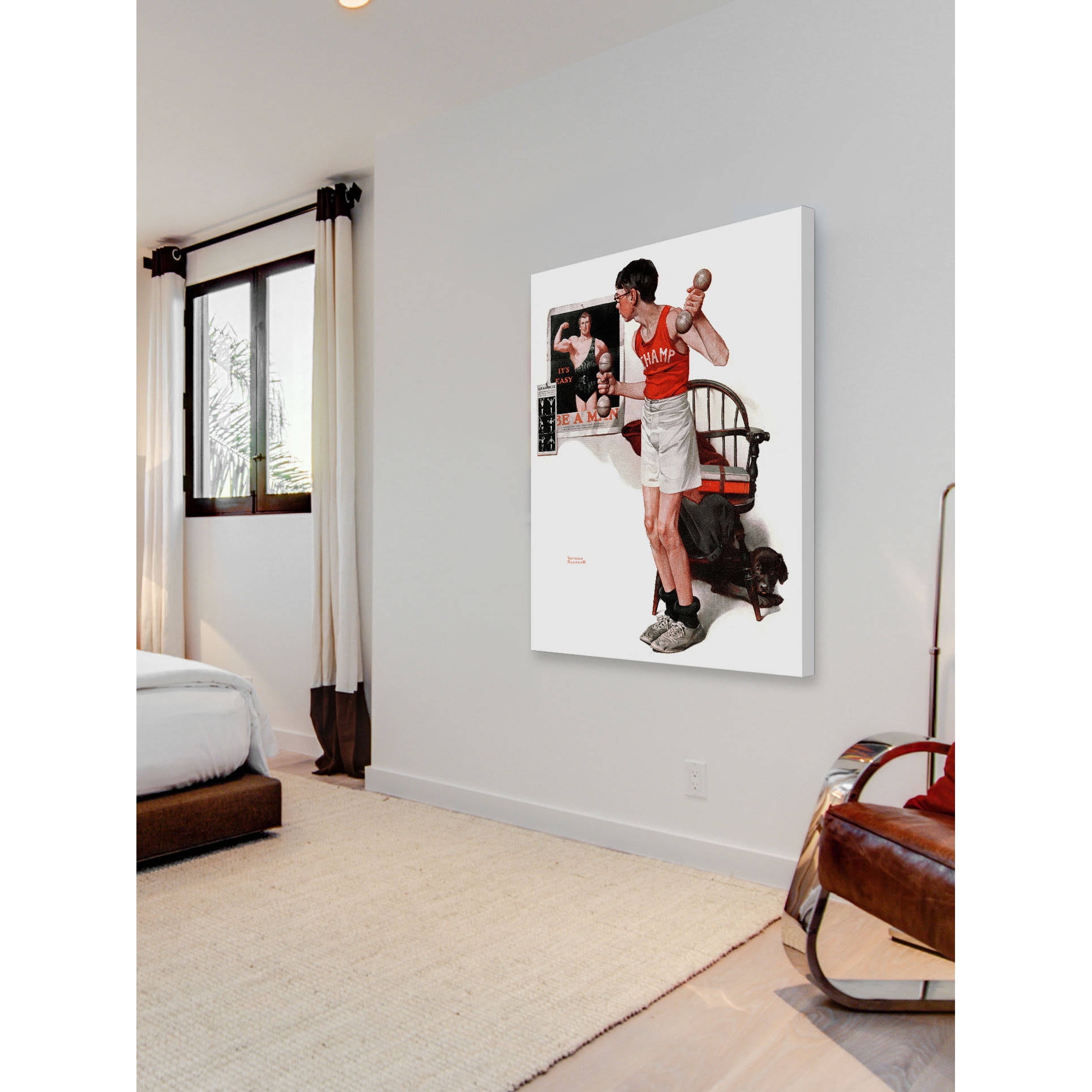 Marmont Hill "Champ" by Norman Rockwell Painting Print on Canvas