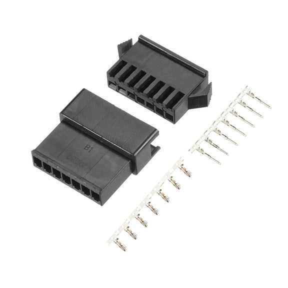 Unique Bargains 20 Pairs 2.5mm 7 Pin Black Plastic Male Female -SM Housing Crimp Terminal Connector