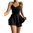 thumbnail image 1 of Kcodviy Solid Color Suspender Dress Dresses for Small Women Summer Business Dress with Pockets Midi Summer Dress Long Summer Dress for Women Summer Business Clothes for Women, 1 of 5
