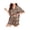Brown Leopard, variant on Womens Silk Satin Pajama Set, 2 Piece Heart Embroidery Short Sleeve Button Down Pjs Set for Bridal Party