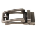 thumbnail image 1 of Reemplazo de hebilla automática de cinturón de trinquete para hombres de aleación gris claro negro Sunnimix Hebilla de cinturón deslizante automática, 1 of 7