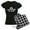 With Checker Pant, variant on - Namaste In Bed - Women's Dark Pajamas