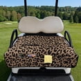 thumbnail image 2 of HUIACONG Leopard Print Golf Cart Seat Covers Portable Comfortable Golf Cart Seat Covers Club Car Easy to Install Anti-Slip Fit Most Cars EZGO Yamaha Club Car, 2 of 7
