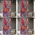 thumbnail image 6 of Magenta Ethnic Paisley Decor Shower Curtain,Colorful Style Polyester Shower Curtain for Shower Stall Bathroom Waterproof with 6 Hooks 36x72 Inch, 6 of 6