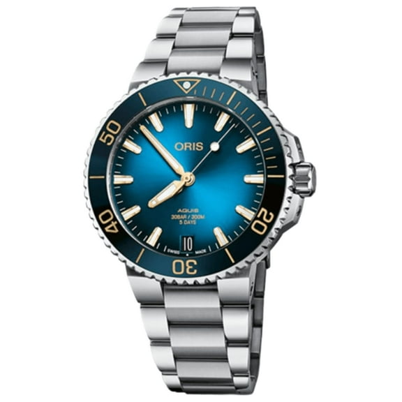 Oris Aquis Date 41mm Automatic Blue Dial Steel Men's Watch 01 400 7769 4125-07 8 22 09PEB