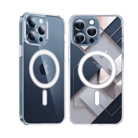 CASEFREAK Clear TPU Cell Phone Case for iPhone 15 Pro Max, Wireless Charge Compatible, Removable Decorative Insert