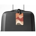 thumbnail image 5 of WIRESTER Rectangle PU Leather Luggage Tags for Travel Suitcase Baggage 4.05 x 2.83 inches - Earth Tone Contrast, 5 of 7