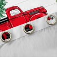 thumbnail image 4 of Castle Fairy Teens Red Truck Blackout Curtains Set of 2 (52x84 Each),Geometric Lattice Window Curtains,Festival Xmas Curtains and Drapes,Breathable Home Decor, 4 of 6