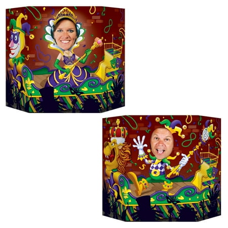 6 Pack Beistle Mardi Gras Photo Prop