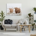 thumbnail image 3 of Stupell Industries Longhorn Cows in Snow Animals & Insects Photography Gallery Wrapped Canvas Art Print Wall Art, 48 x 36, 3 of 8