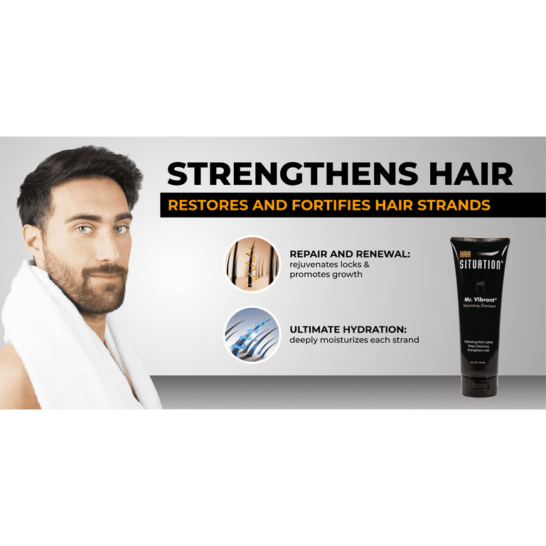 Hair Situation Mr. Cool Wet Look Strong Hold Hair Gel & Mr Vibrant Daily  Shampoo - Walmart.com