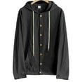 thumbnail image 1 of pstuiky camisa de manga larga para hombre, Camisa informal abotonada para hombre, holgada y versátil, de color sólido, con capucha y manga larga. Top de manga larga con capucha para hombre. l, 1 of 5