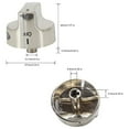 thumbnail image 3 of Knob 318282310 Ah979119 For Fridgidaire Stove/Cooker For Kenmore Frigidaire, 3 of 6