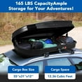 thumbnail image 3 of Telyswee 55"x31"x12" Hard Shell Roof Top Cargo Carrier 12.4 Cu Ft 165 Lbs Capacity Rooftop Storage Box for SUVs, Trucks & Road Trips, 3 of 7