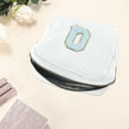 thumbnail image 3 of Unique Bargains 1 Pc Letter Q Pattern Makeup Bag for Travel White Corduroy, 3 of 5