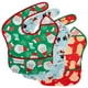 thumbnail image 1 of Babero para Bebé Tiny Twinkle Impermeable y a Prueba de Manchas 3 Paquetes Navidad, 1 of 7