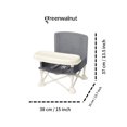 thumbnail image 4 of Greenwalnut Portable Baby Chair | Camp Chair | Booster Seat With Removable Tray (Grey), 4 of 4