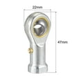 thumbnail image 2 of Uxcell Rod End Self-lubricated Left Hand Female Thread 8mm, 2 of 6