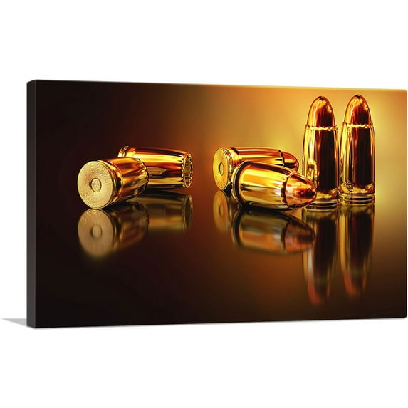 ARTCANVAS Bullets Home decor Canvas Art Print - Size: 40" x 26" (1.50" Deep)